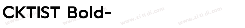 CKTIST Bold字体转换